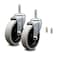 Service Caster Rubbermaid Janitor Cleaning Cart Front Casters with Socket, 2PK RUB-SCC-GR05S410-TPRS-716138-X701-2 - alternate 1